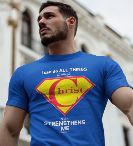 Philippians 4:13 (T-Shirts, Hoodies & Sweatshirts) Superman Design